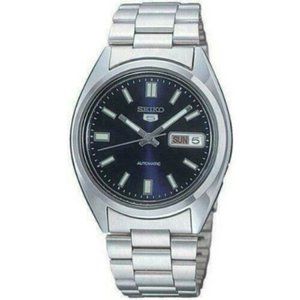 New Seiko 5 Blue Dial Steel Men's Watch SNXS77K1
